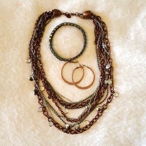 Lia Sophia Mixed Metal Jewelry Set